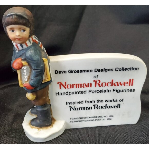 Dave Grossman Design Collection of Norman Rockwell figurines DEALER DISPLAY SIGN - Picture 1 of 8